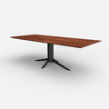 Rechthoekige notenhouten eettafel Levi