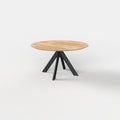 Ronde eiken eettafel Liva