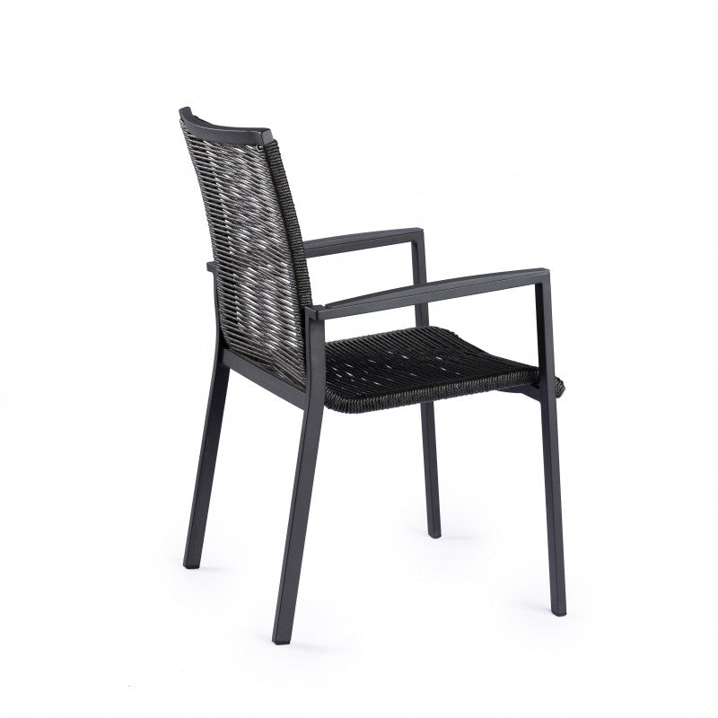 Tuinstoel Foxx rope - charcoal