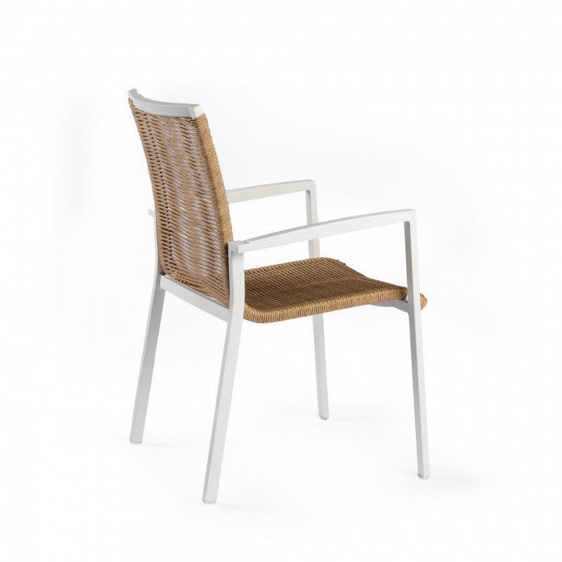 Tuinstoel Foxx rope - creme white