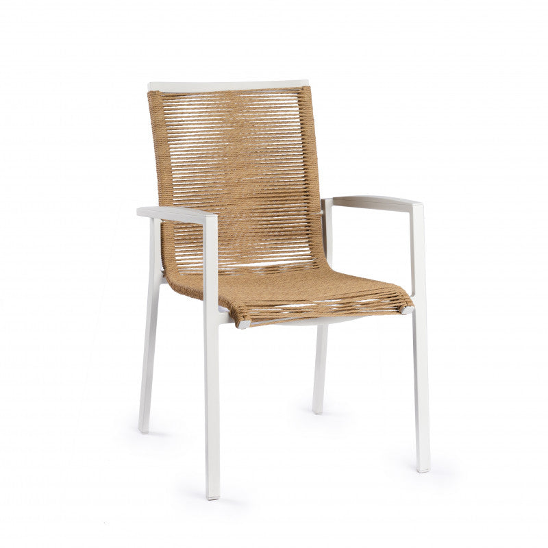 Tuinstoel Foxx rope - creme white