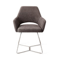 Eetkamerstoel Yanai - amazing grey - beehive steel