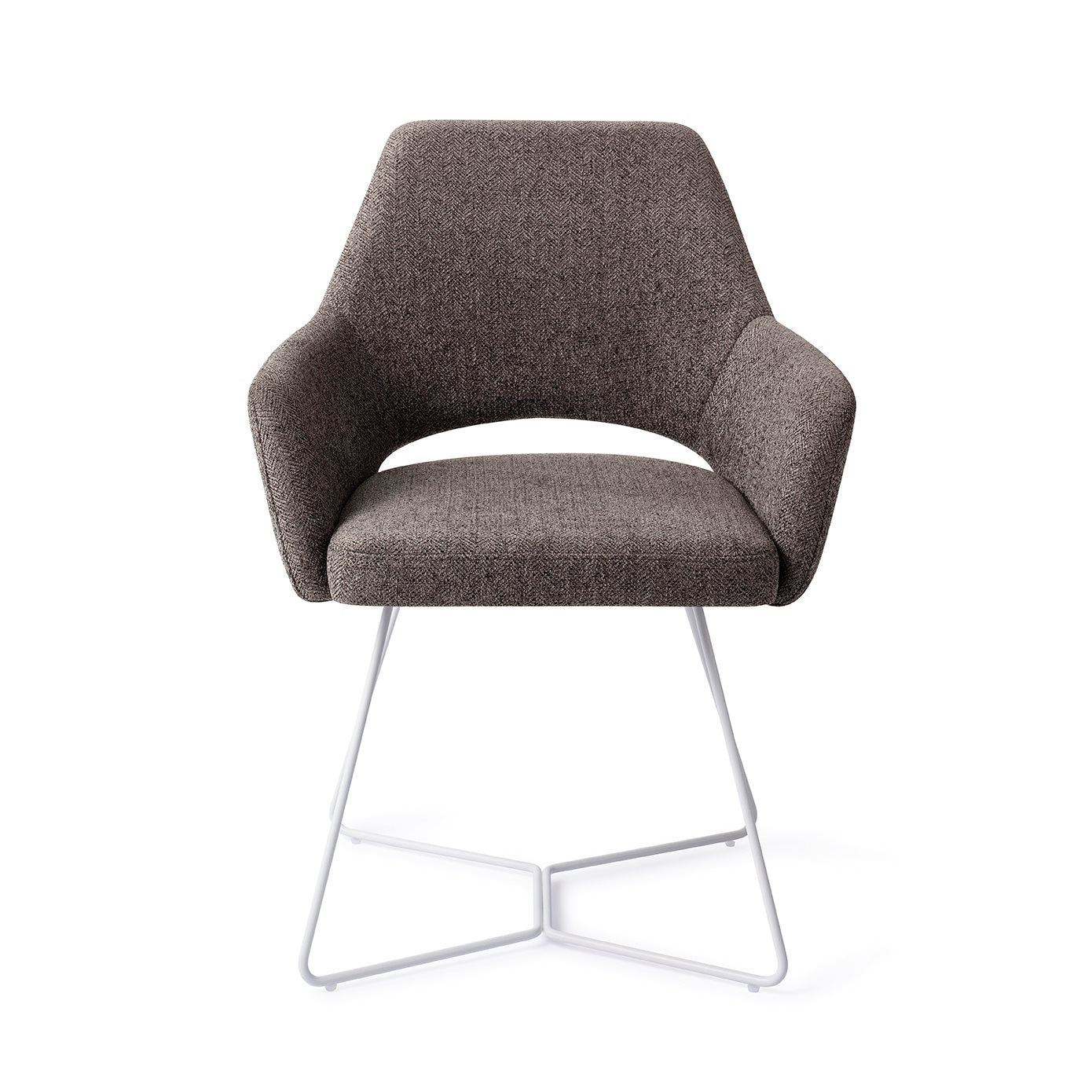 Eetkamerstoel Yanai - amazing grey - beehive white