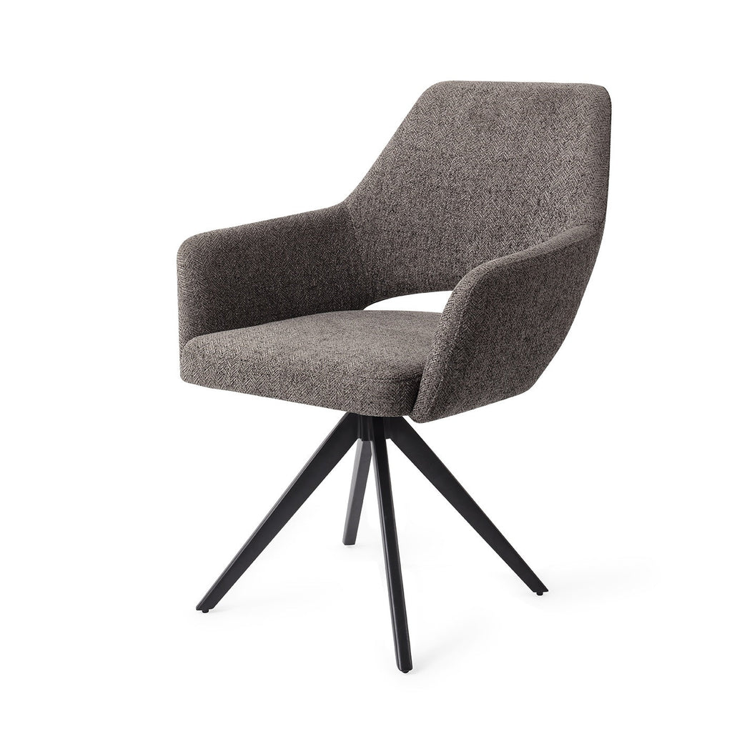 Eetkamerstoel Yanai - amazing grey - turn black