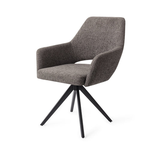 Eetkamerstoel Yanai - amazing grey - turn black