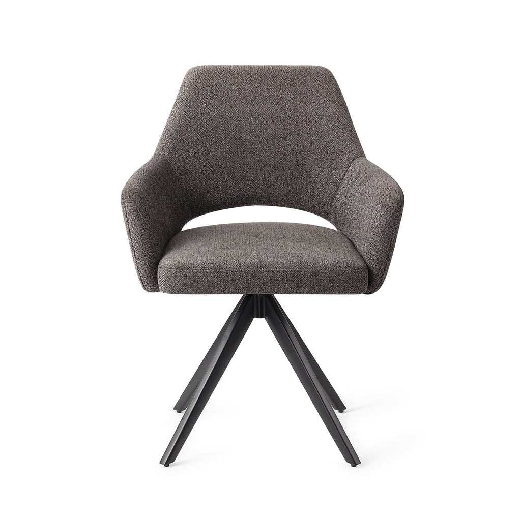 Eetkamerstoel Yanai - amazing grey - turn black