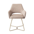 Eetkamerstoel Yanai - biscuit beach - beehive gold