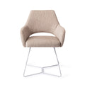 Eetkamerstoel Yanai - biscuit beach - beehive white