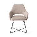 Eetkamerstoel Yanai - biscuit beach - cross black