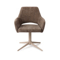 Eetkamerstoel Yanai - checked chestnut - quad beige