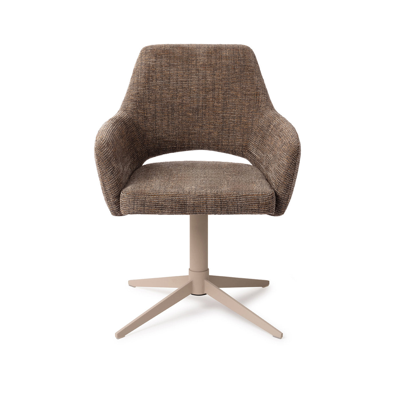 Eetkamerstoel Yanai - checked chestnut - quad beige