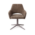 Eetkamerstoel Yanai - checked chestnut - quad grey