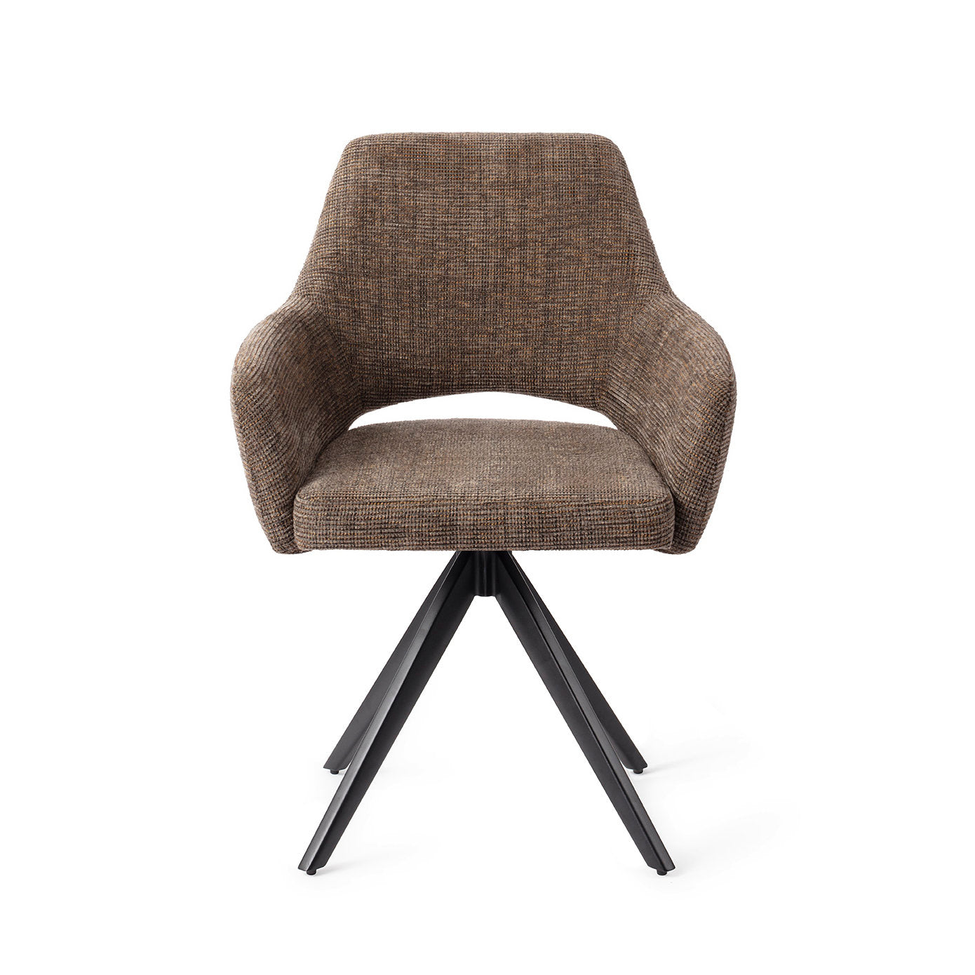 Eetkamerstoel Yanai - checked chestnut - turn black