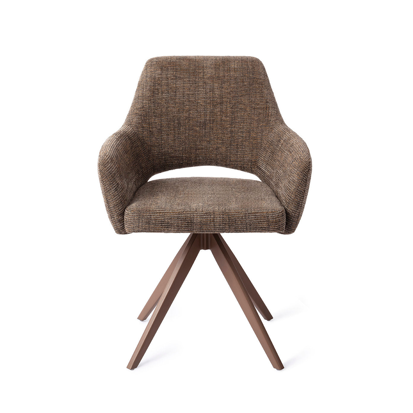 Eetkamerstoel Yanai - checked chestnut - turn brown