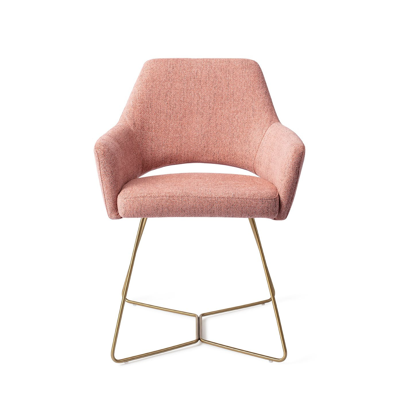 Eetkamerstoel Yanai - pink punch - beehive gold