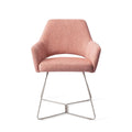 Eetkamerstoel Yanai - pink punch - beehive steel