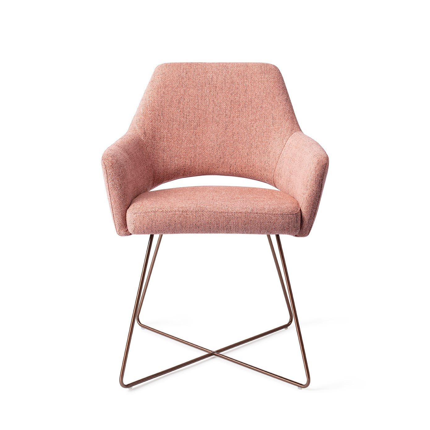 Eetkamerstoel Yanai - pink punch - cross rose