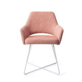 Eetkamerstoel Yanai - pink punch - cross white