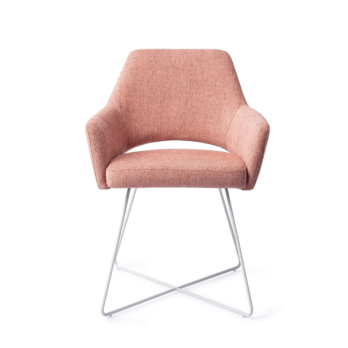 Eetkamerstoel Yanai - pink punch - cross white