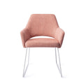 Eetkamerstoel Yanai - pink punch - slide white