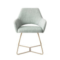 Eetkamerstoel Yanai - soft sage - beehive gold