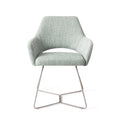 Eetkamerstoel Yanai - soft sage - beehive steel