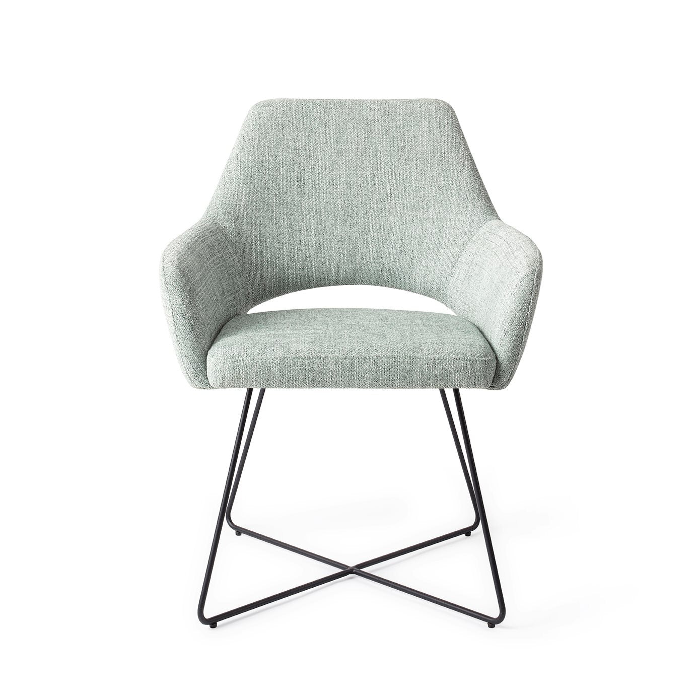 Eetkamerstoel Yanai - soft sage - cross black