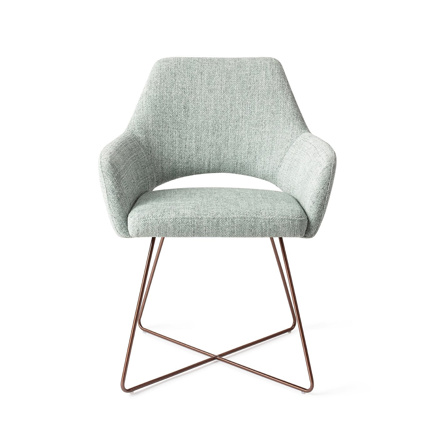 Eetkamerstoel Yanai - soft sage - cross rose