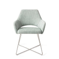 Eetkamerstoel Yanai - soft sage - cross steel