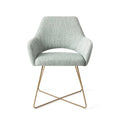 Eetkamerstoel Yanai - soft sage - cross gold