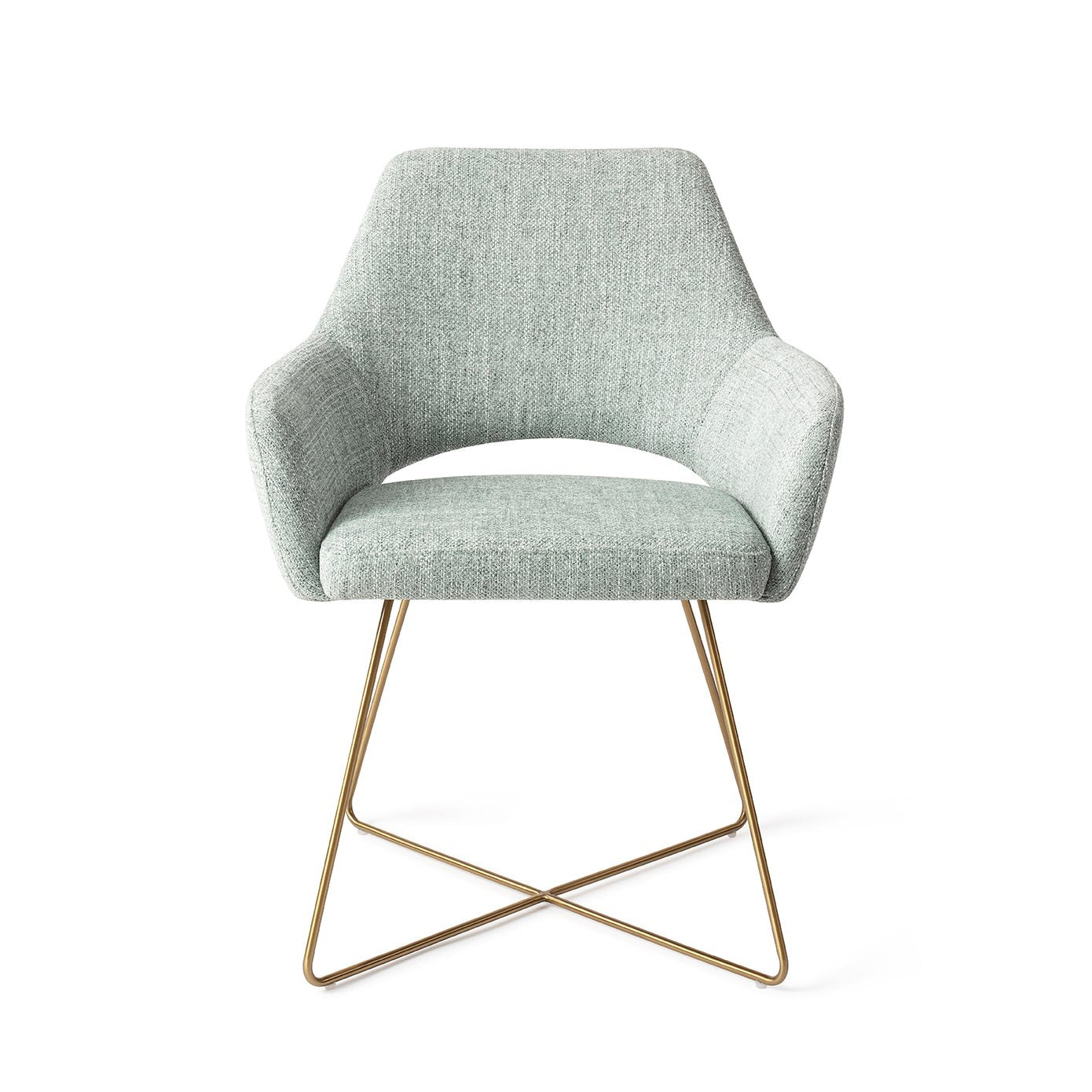 Eetkamerstoel Yanai - soft sage - cross gold