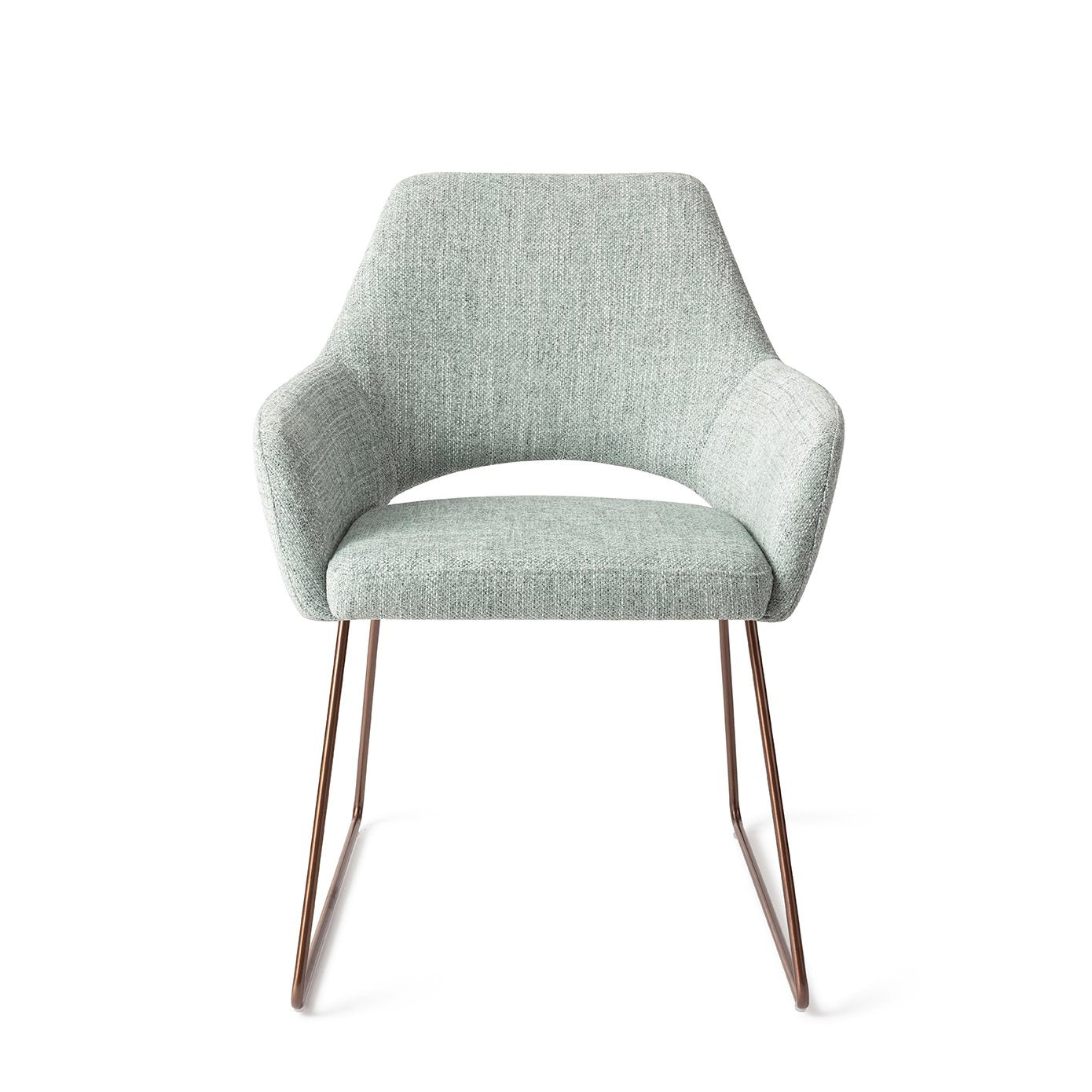 Eetkamerstoel Yanai - soft sage - slide rose