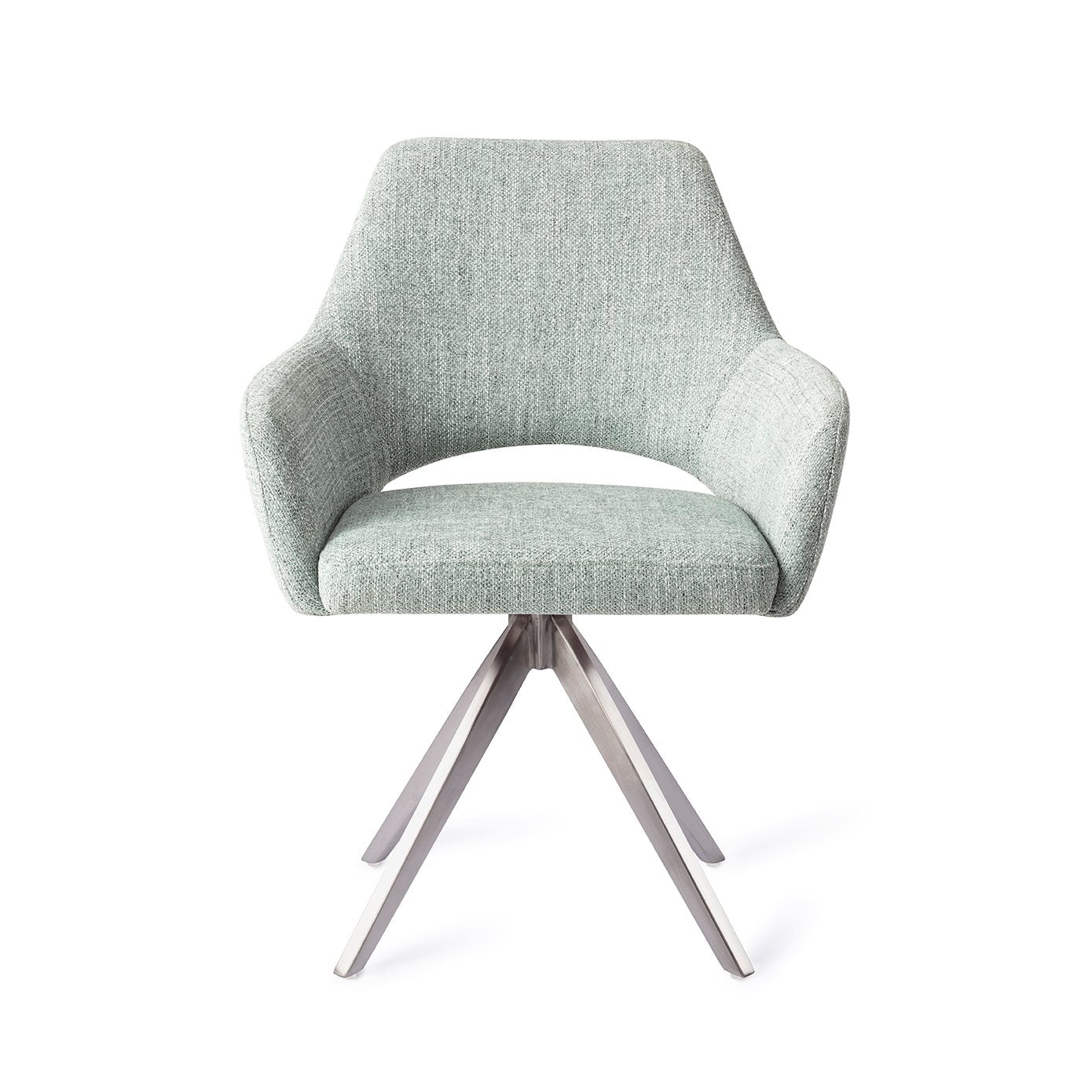 Eetkamerstoel Yanai - soft sage - turn steel