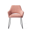 Eetkamerstoel Yanai - pink punch - slide black