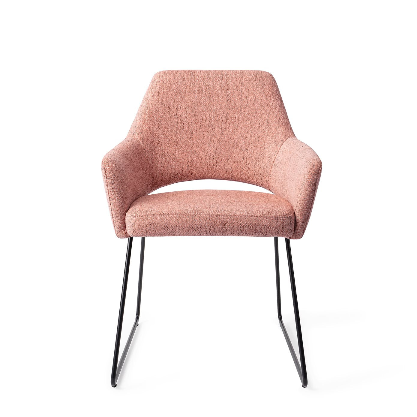 Eetkamerstoel Yanai - pink punch - slide black